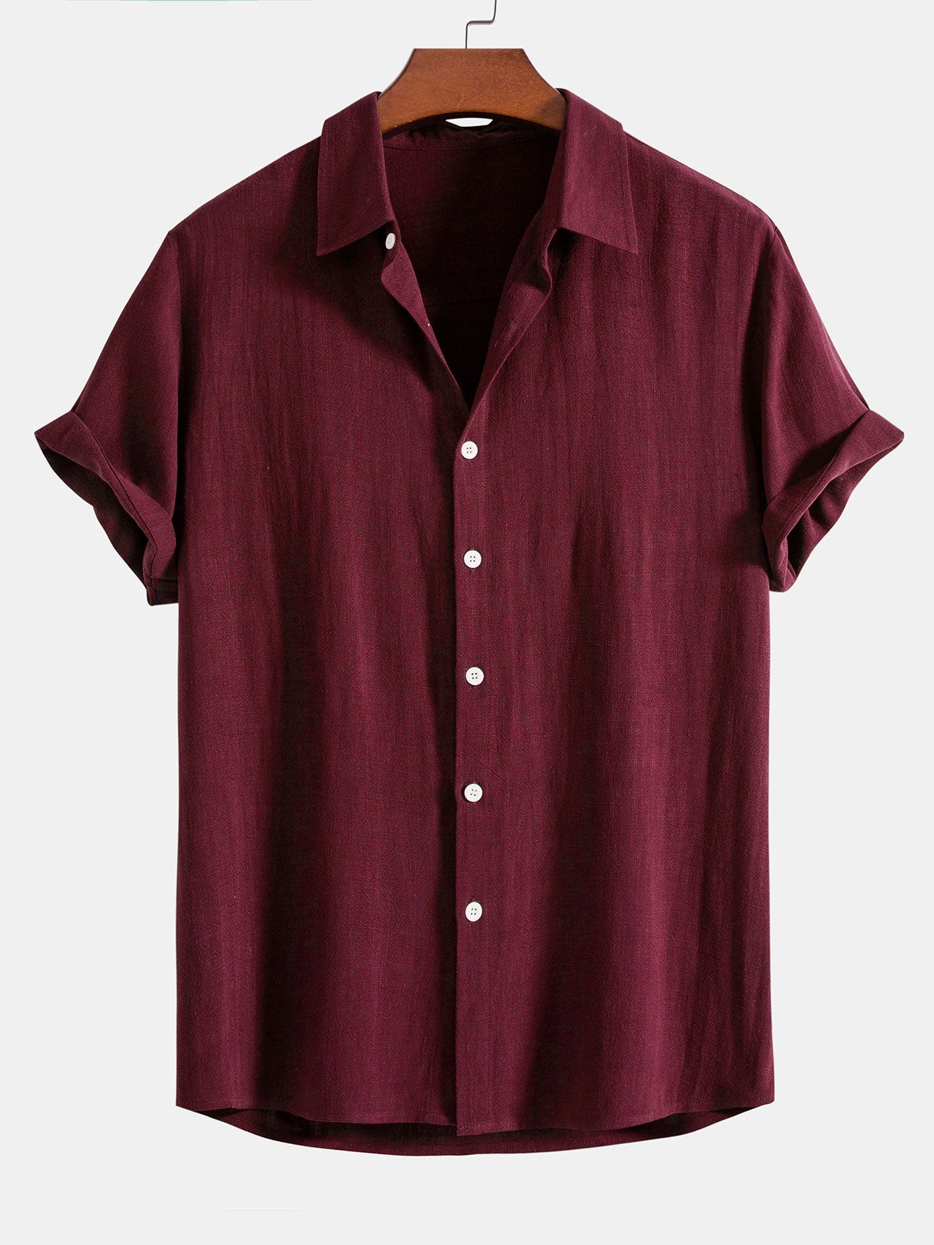 Camicia Button Up in Lino e Rayon