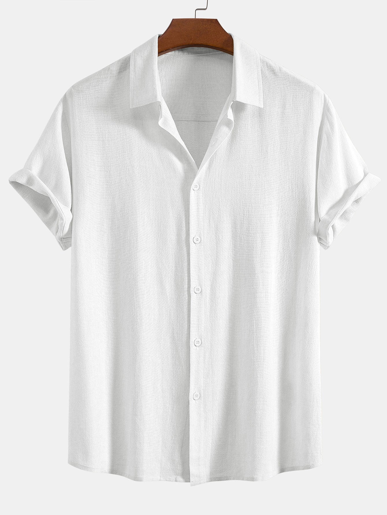 Camicia Button Up in Lino e Rayon