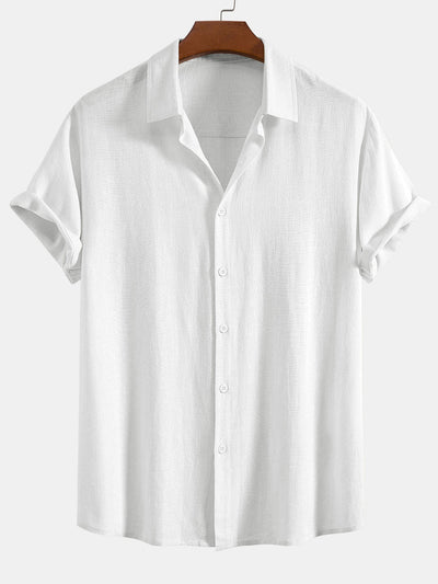 Camicia Button Up in Lino e Rayon