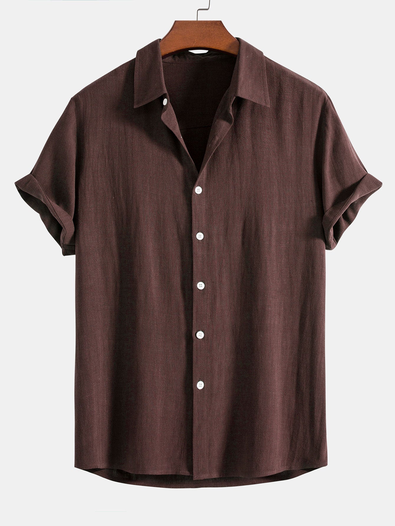 Camicia Button Up in Lino e Rayon