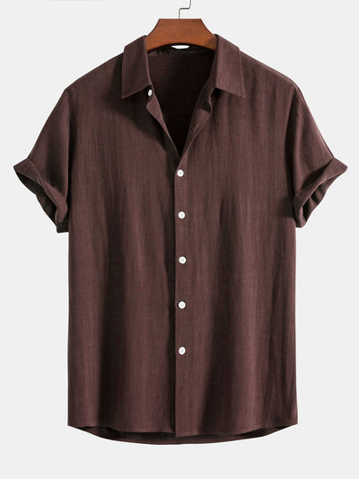 Camicia Button Up in Lino e Rayon