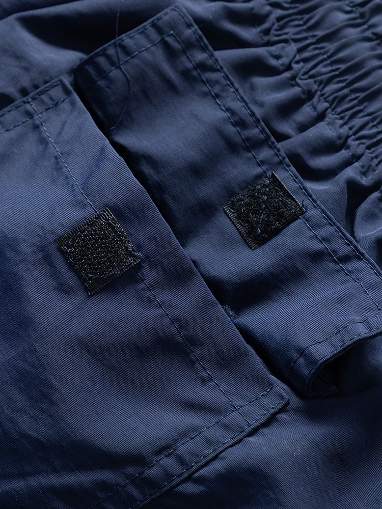 Camicia a Bottone con Stampa di Palme & Pantaloni da Bagno a Media Lunghezza con Coulisse