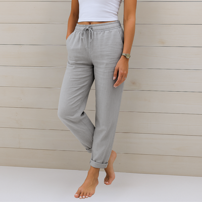 MAYLORA | Pantaloni stretch in lino traspiranti premium