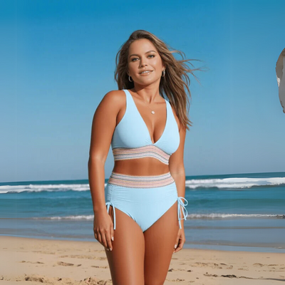Elvie | Set bikini con vita alta