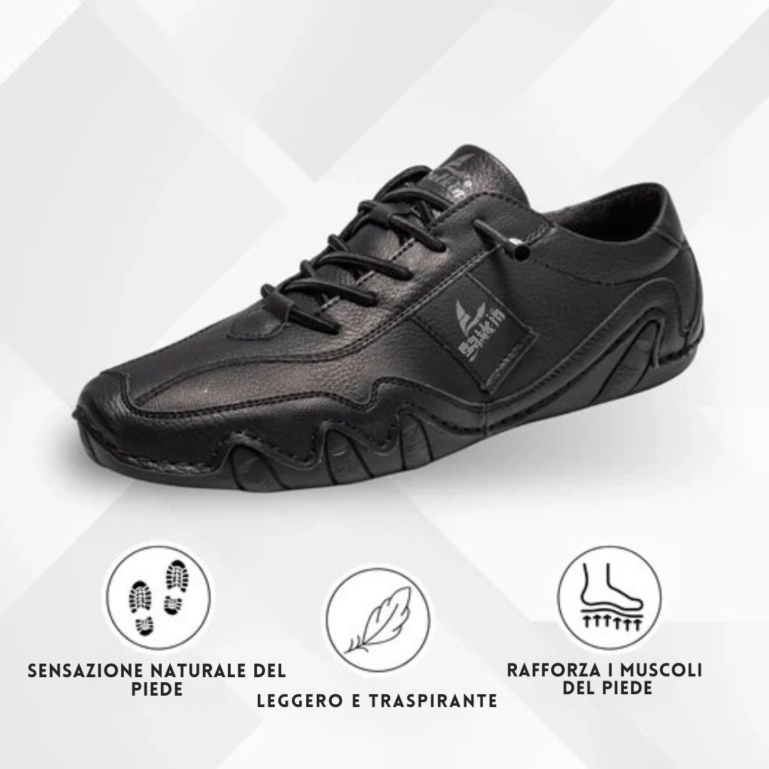 Nuvello Milano™bex - scarpe barefoot in pelle impermeabili