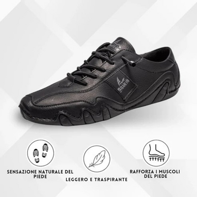 Nuvello Milano™bex - scarpe barefoot in pelle impermeabili