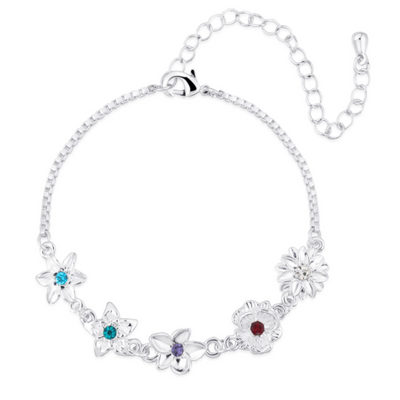 Bracciale Personalizzato con Fiori di Nascita