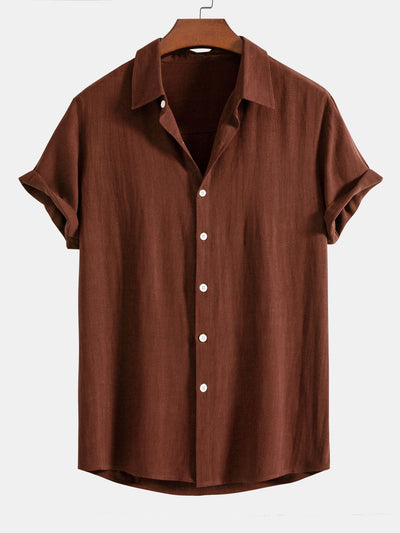 Camicia Button Up in Lino e Rayon