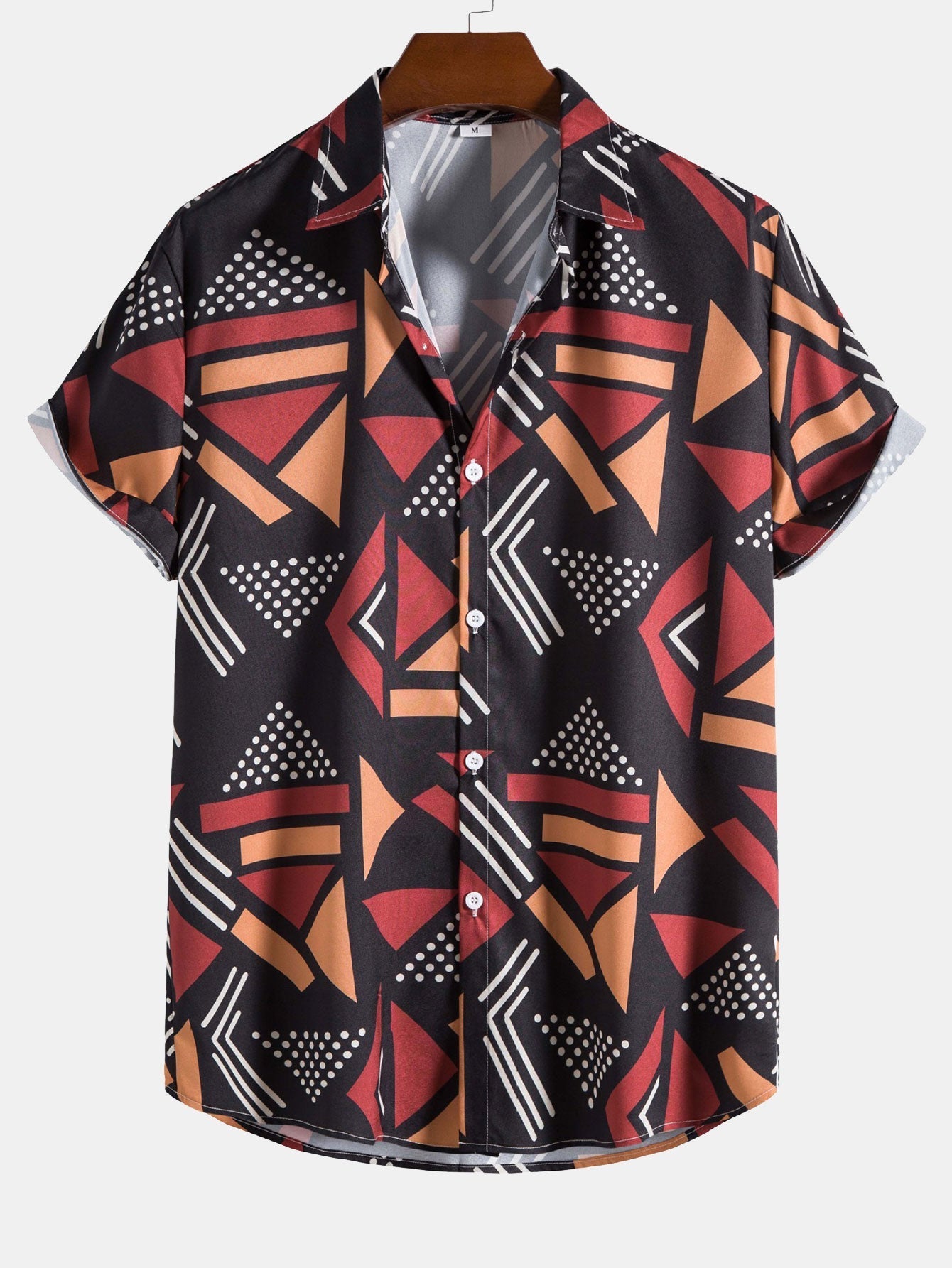 Camicia a Stampa Geometrica & Pantaloni da Bagno