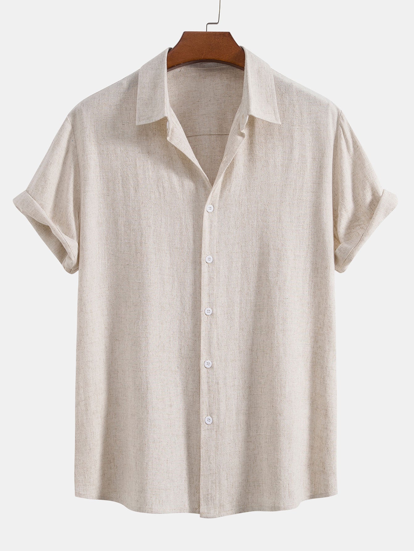 Camicia Button Up in Lino e Rayon