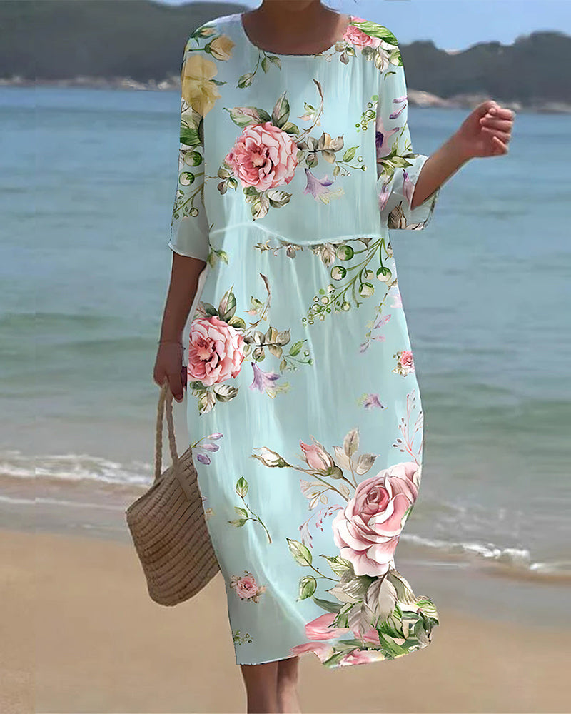 Leviana™ | Elegant Floral Dress
