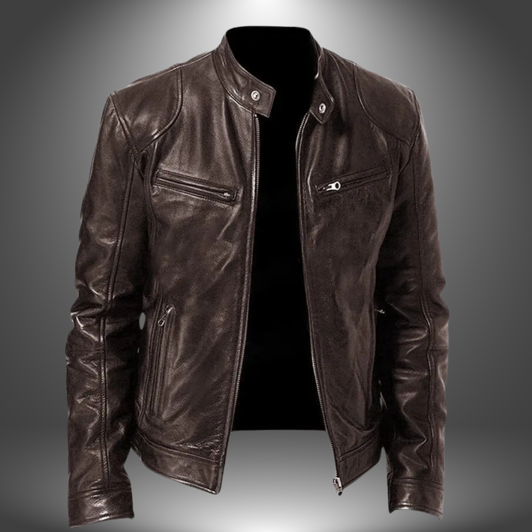 Lenoir™ | Giacca in pelle artigianale per uomo