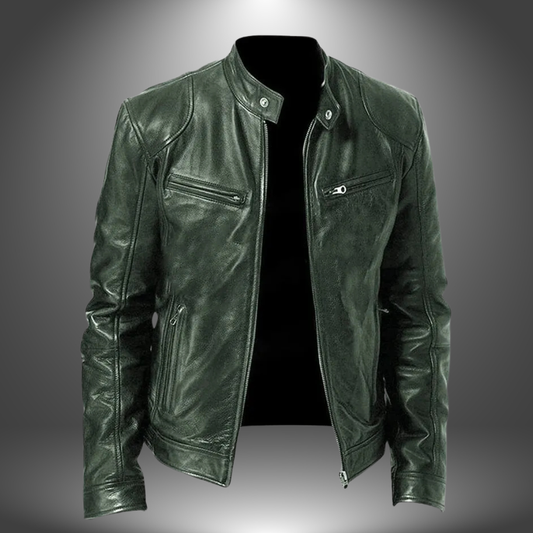 Lenoir™ | Giacca in pelle artigianale per uomo