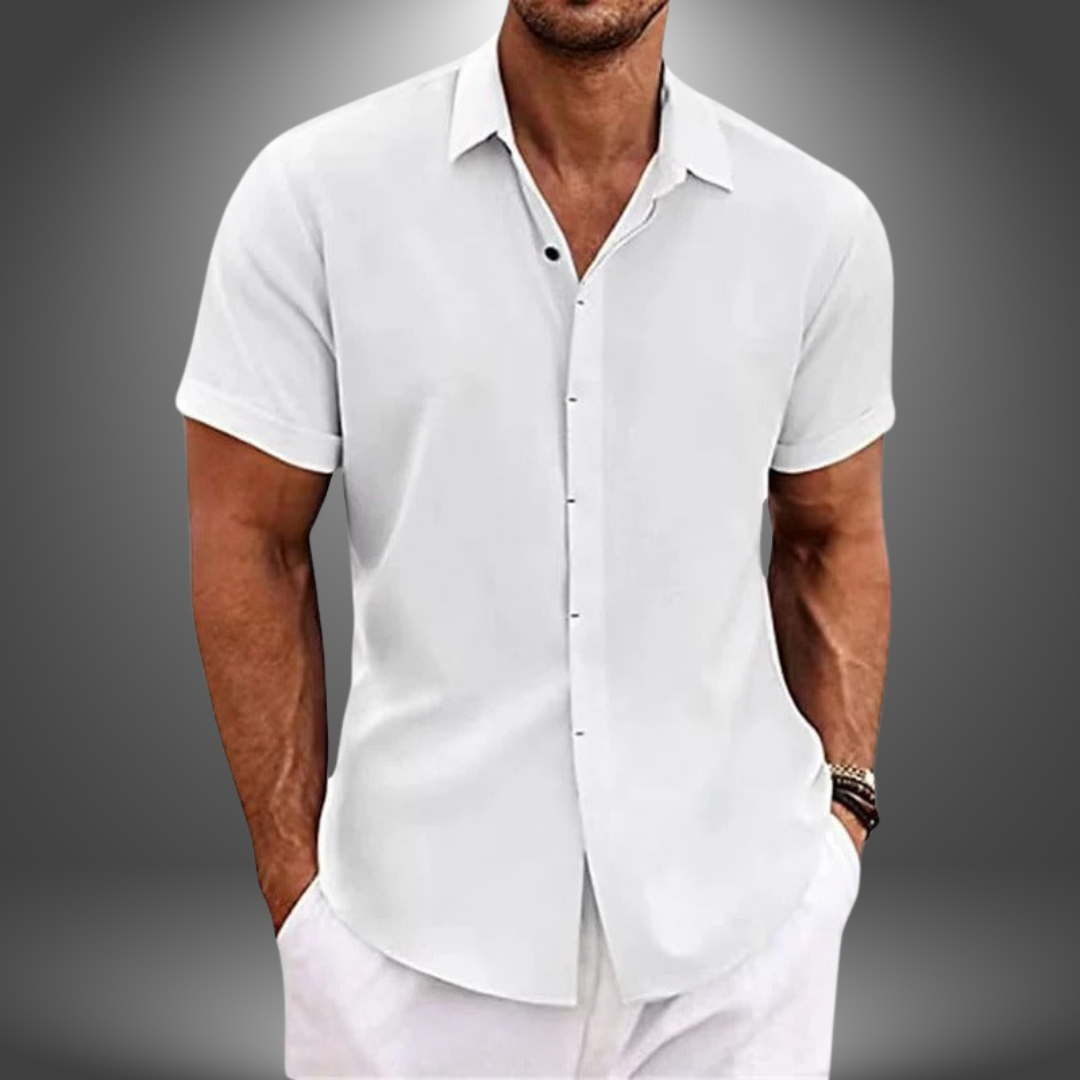 ELIO | Elegante Camicia Estiva a Maniche Corte