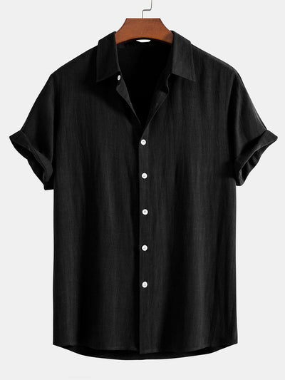 Camicia Button Up in Lino e Rayon