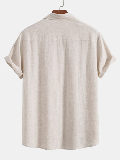 Camicia Button Up in Lino e Rayon