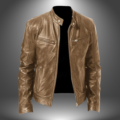 Lenoir™ | Giacca in pelle artigianale per uomo