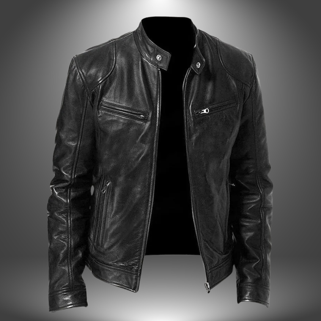 Lenoir™ | Giacca in pelle artigianale per uomo