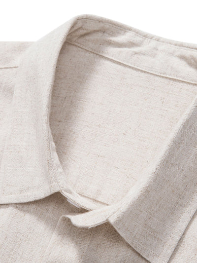Camicia Button Up in Lino e Rayon