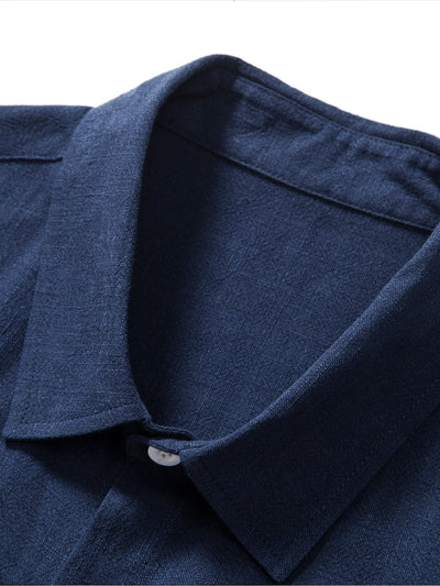 Camicia Button Up in Lino e Rayon