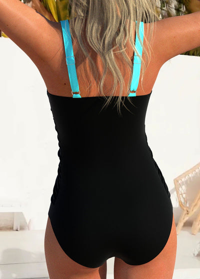 Costume da bagno Astrid I Speels con Criss-Cross e stampa a righe multicolore