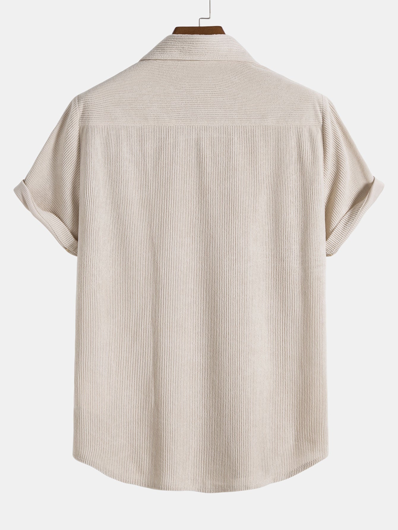 Camicia a Maniche Corte in Corduroy con Bottoni & Pantaloni Corti