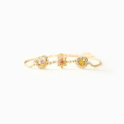 Bracciale Personalizzato con Fiori di Nascita