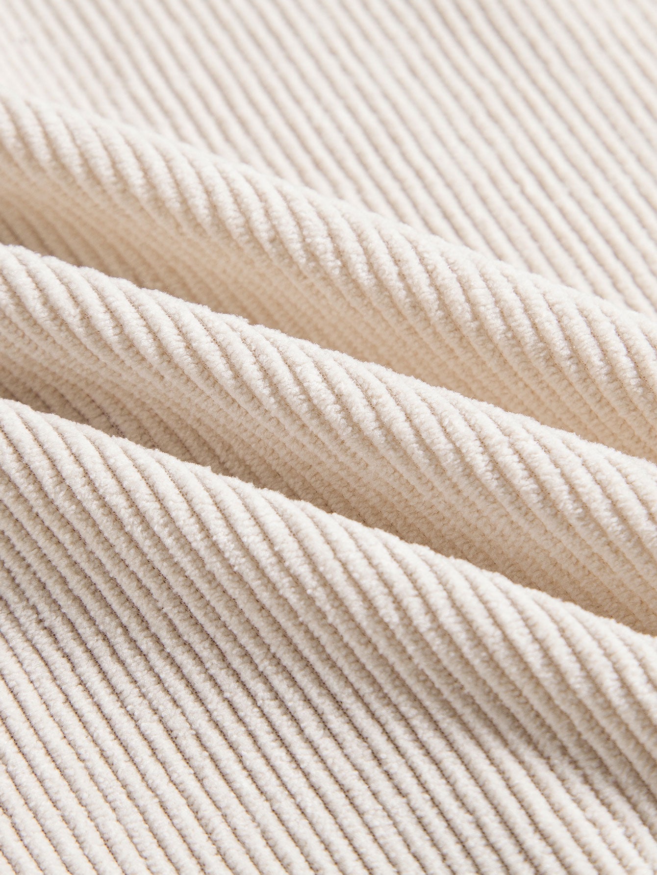 Camicia a maniche corte in corduroy con bottoni