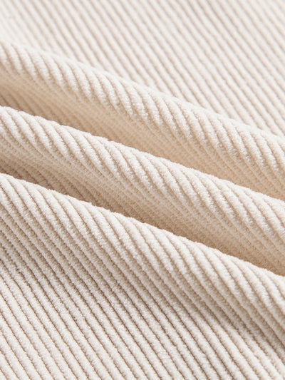 Camicia a maniche corte in corduroy con bottoni
