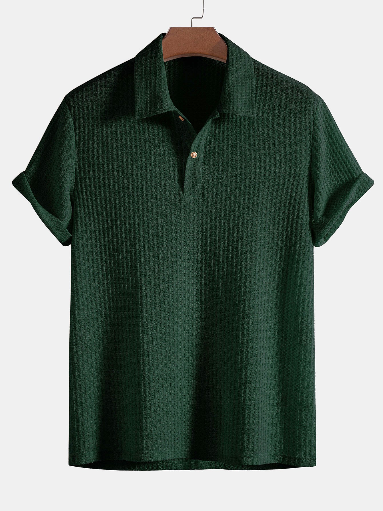 Polo in Maglia Waffle