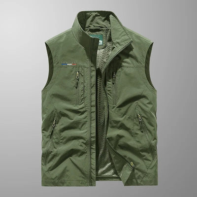 Casper – Gilet cargo traspirante con tasche multiple