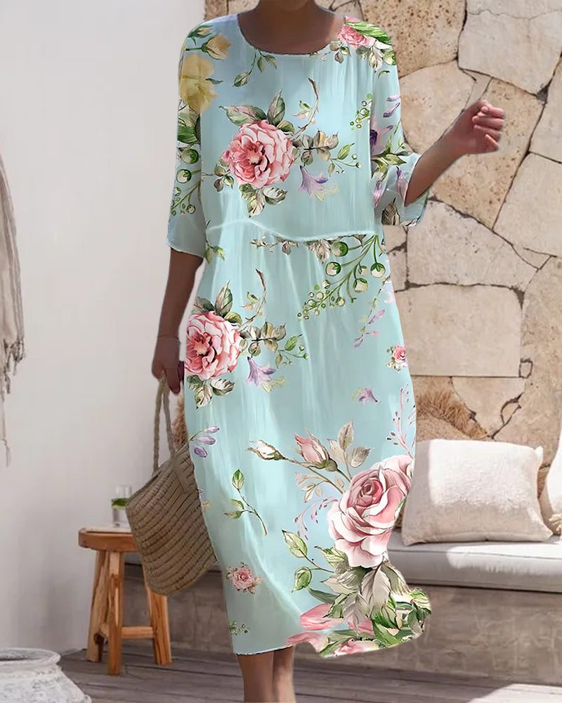 Leviana™ | Elegant Floral Dress