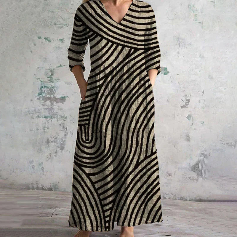Leviana™ | Striped Vintage Dress