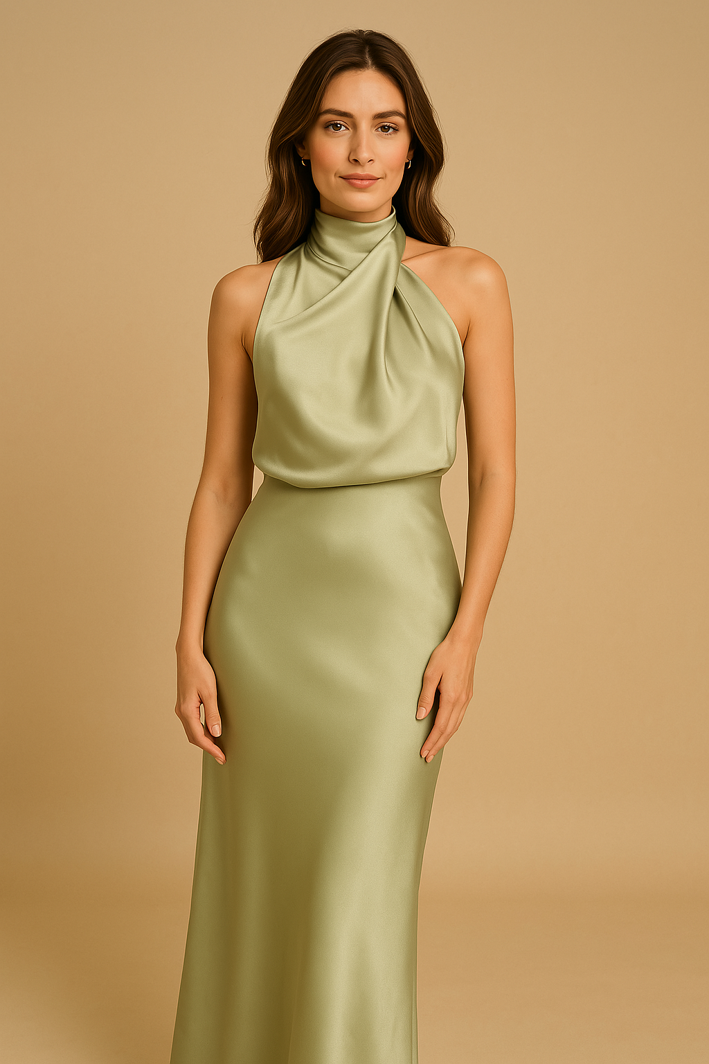 Elara™ | Abito satinato glamour