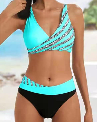 Mona | Bikini stampato in tonalità calde