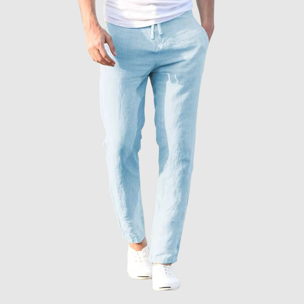 Pantaloni in Lino Coastal Ease
