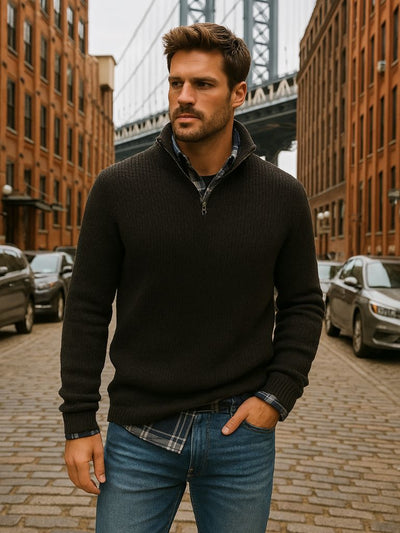 Maglione Classic Highland a Mezzo Zip - Orianta Milano