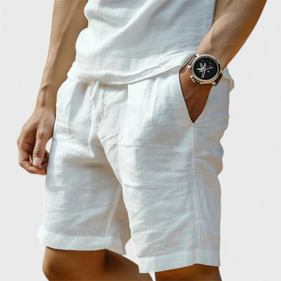 Calypso | Pantaloni Corti in Lino Artigianale da Umo