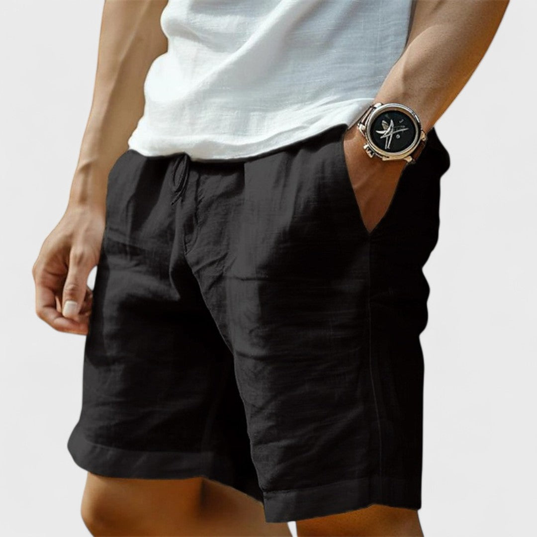 Calypso | Pantaloni Corti in Lino Artigianale da Umo