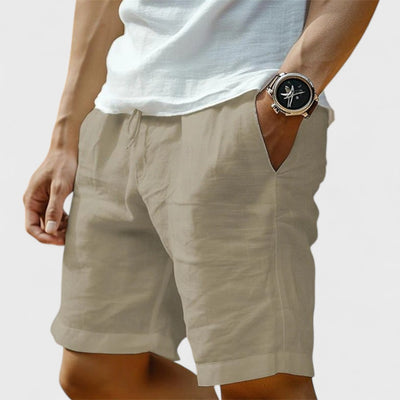 Calypso | Pantaloni Corti in Lino Artigianale da Umo