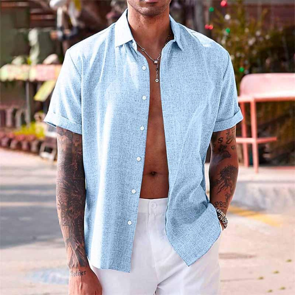 Camicia Cooper a Maniche Corte