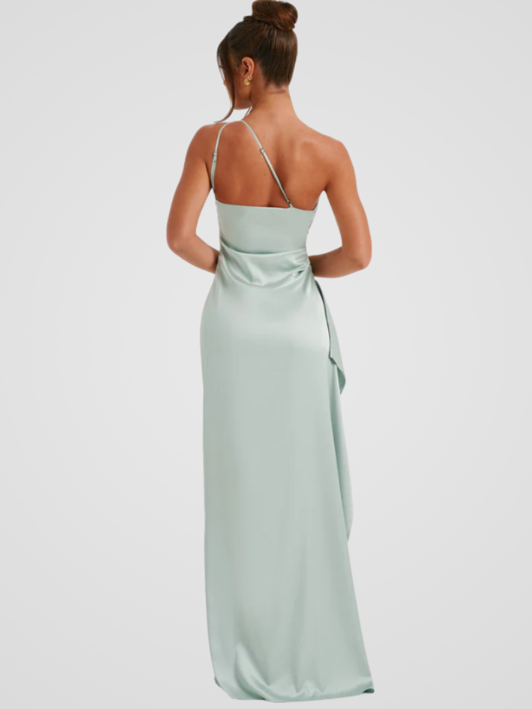 ABITO MAXI IN SATIN SOLEIL