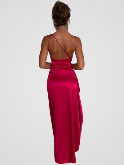 ABITO MAXI IN SATIN SOLEIL