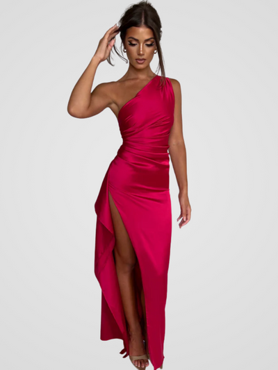 ABITO MAXI IN SATIN SOLEIL