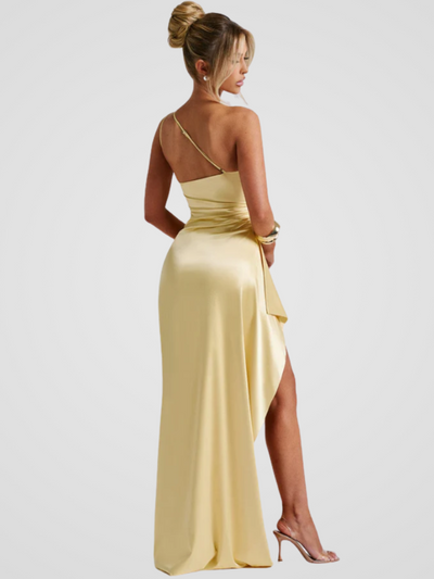 ABITO MAXI IN SATIN SOLEIL