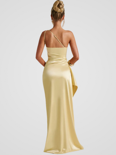 ABITO MAXI IN SATIN SOLEIL