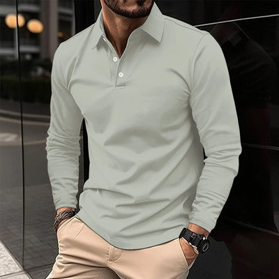 Ethan™ - Polo Casual a Maniche Lunghe