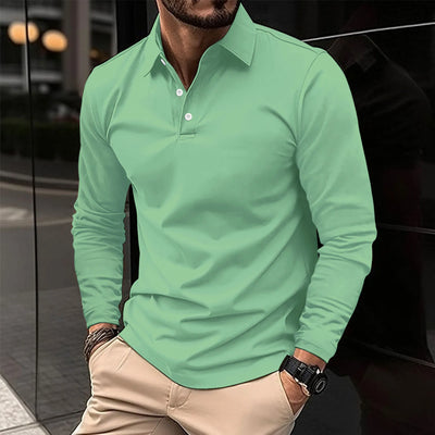 Ethan™ - Polo Casual a Maniche Lunghe