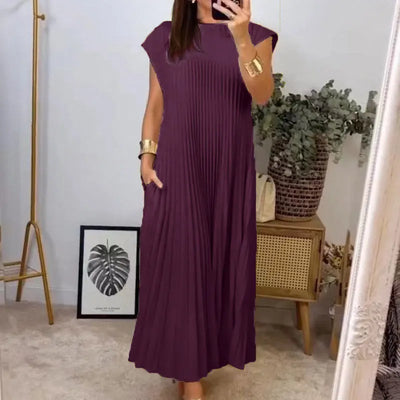 Leviana™ | Pleated Maxi Dress