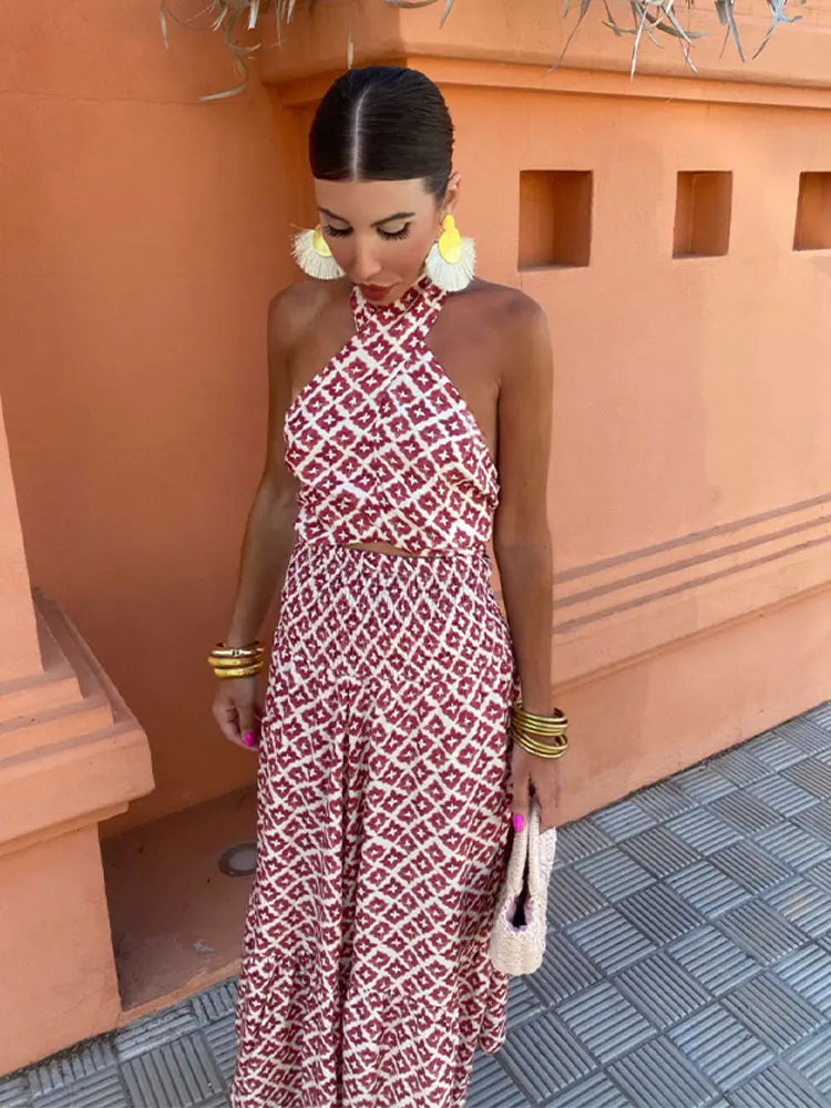 Mickay | Abito midi elegante arricciato con spalle scoperte